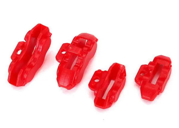 Traxxas Front & Rear Brake Calipers, Red, 8367 1