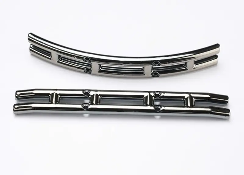 Traxxas Front & Rear Bumpers, Black Chrome, 3926 1