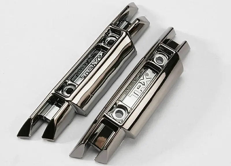 Traxxas Front & Rear Bumpers, Black Chrome, 5335X 1