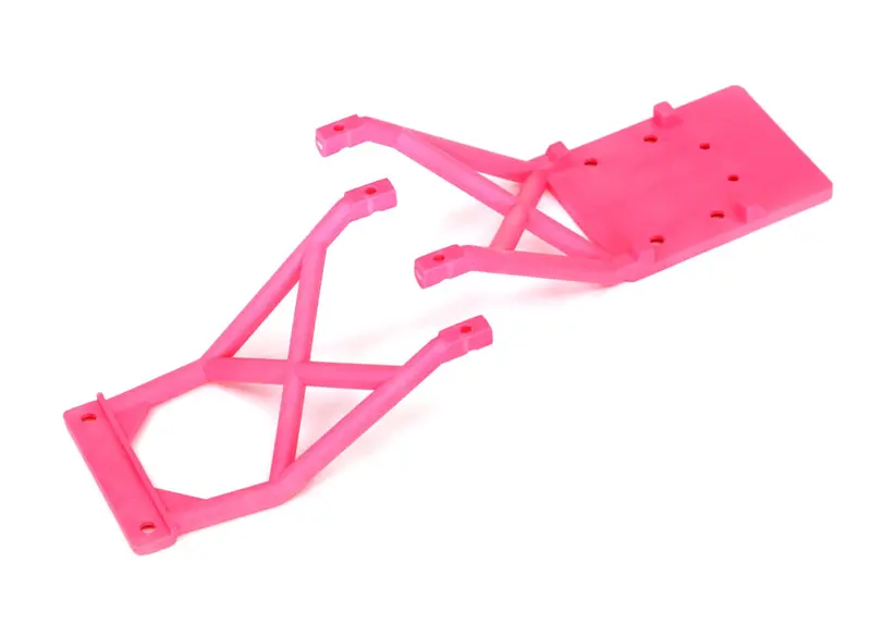 Traxxas Front & Rear Skid Plates, Pink, 3623P 1