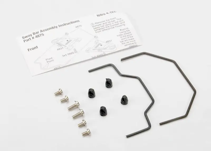 Traxxas Front/Rear Sway Bar, 4875 1