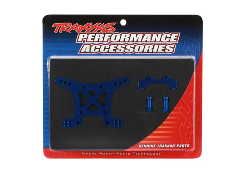 Traxxas Front Shock Tower, Aluminum,Blue, 6839X 1