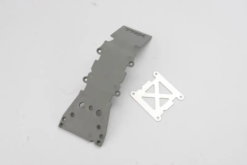 Traxxas Front Skid Plate, Grey & Plate, 4937A 1