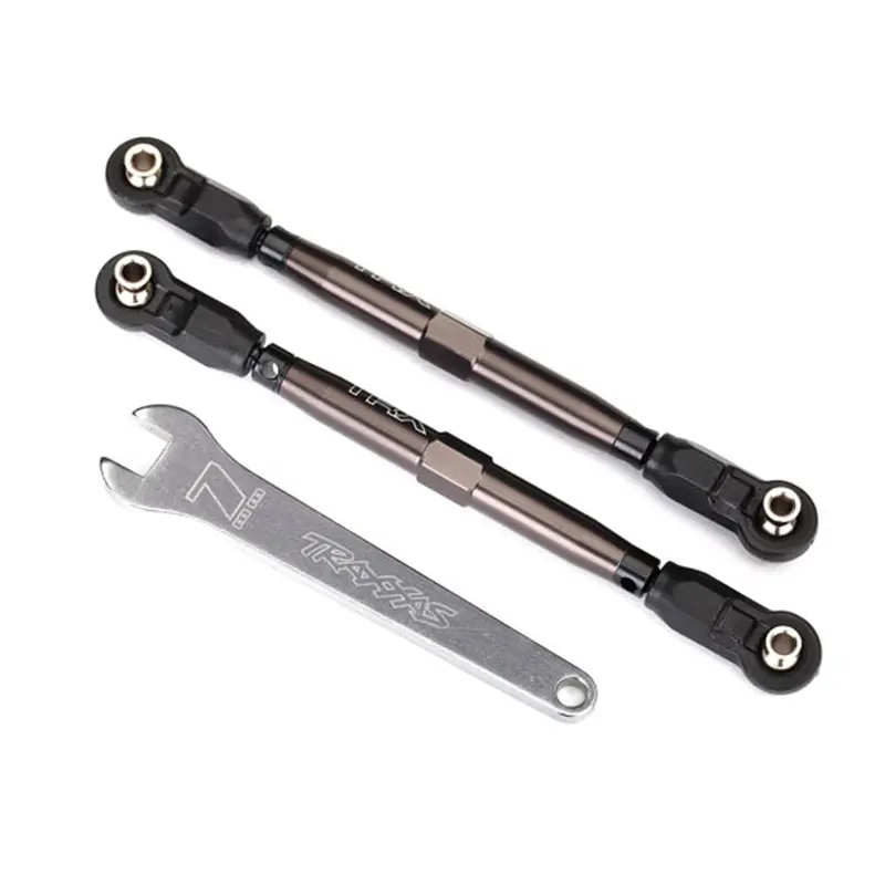 Traxxas Front Toe Links, Aluminum, Dark Titanium, 8547A 1
