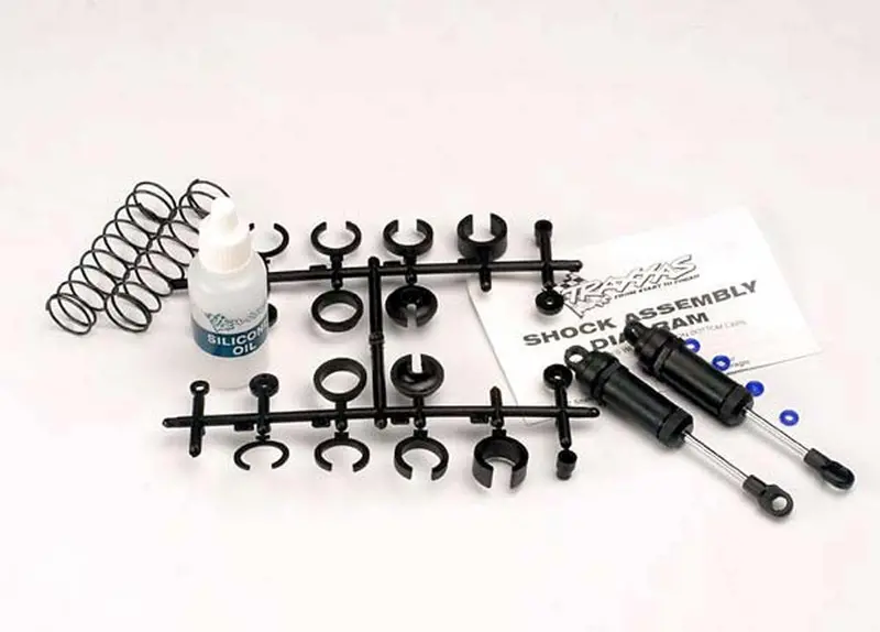 Traxxas Front Ultra Shocks, Long  & Springs, Black, 3760 1