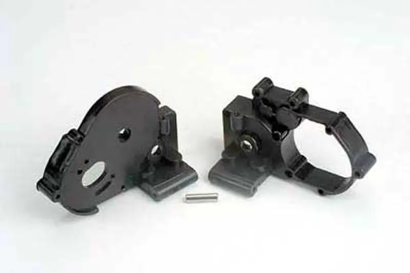 Traxxas Gearbox Halves & Idler Gear Shaft, Black, 3691 1