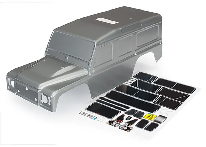 Traxxas Graphite Silver Land Rover Defender Body, 8011X 1