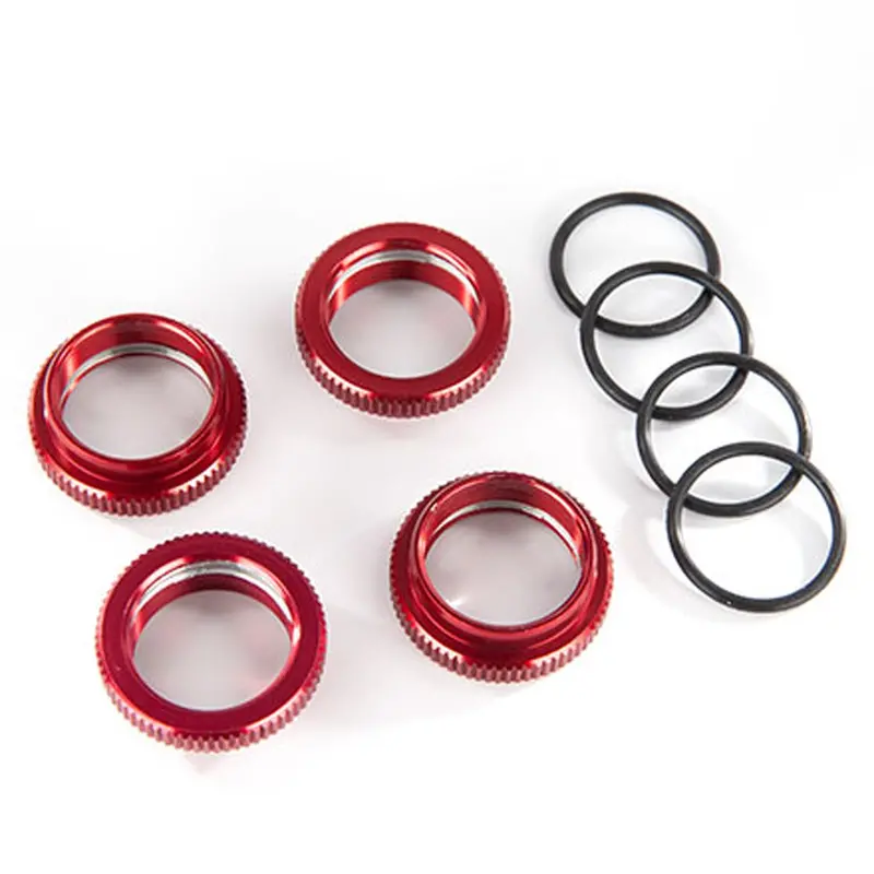 Traxxas Gt-Maxx Spring Retainer, Aluminum, Red, 8968R 1