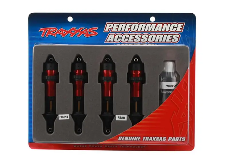 Traxxas Gtr Shocks, Aluminum, Red, 5460R 1