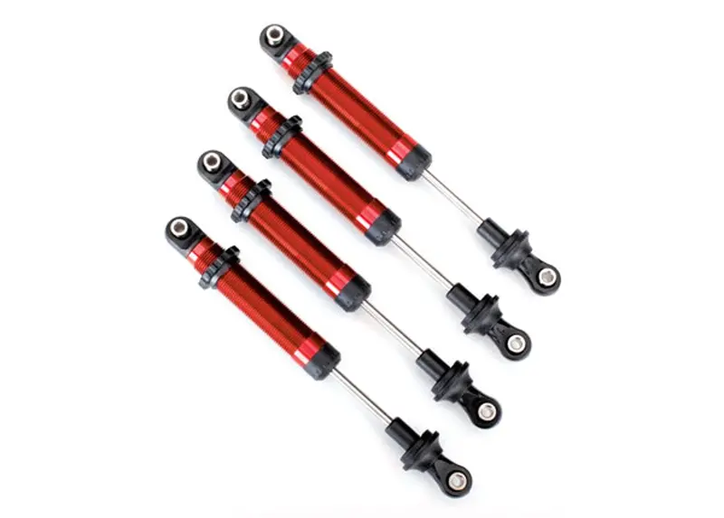 Traxxas Gts Long Arm Shocks, Aluminum, Trx-4, Red, 8160R 1