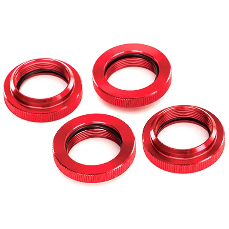 Traxxas Gtx Shock Spring Retainers, Aluminum, Red, 7767R 1