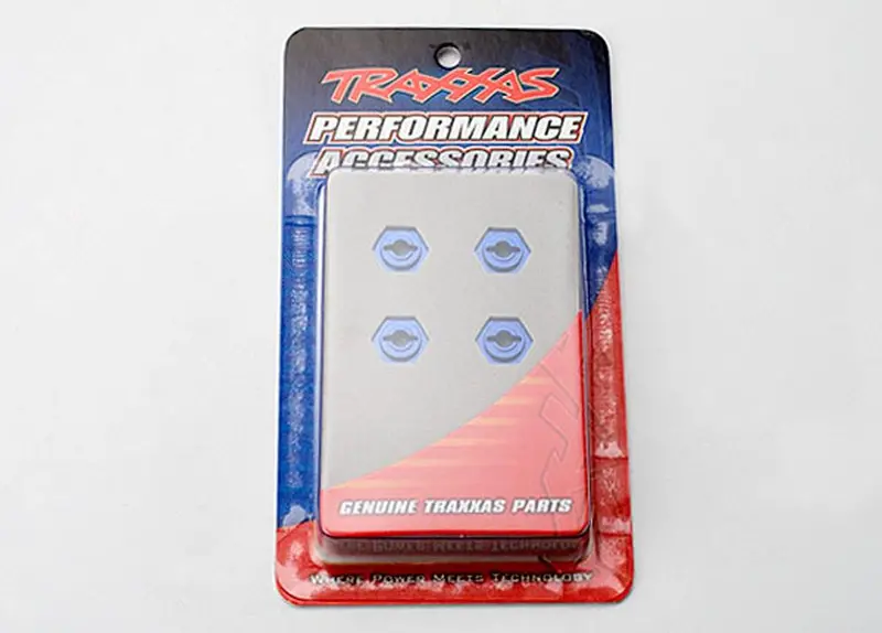 Traxxas Hex Wheel Hubs, Aluminum, Blue, 7154X 1