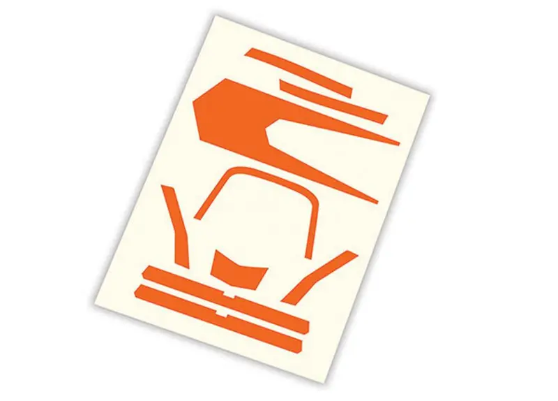 Traxxas High Visibility Decals - Orange, 7982 1