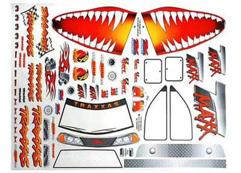 Traxxas Jaws T-Maxx Decal Sheet, 4913X 1