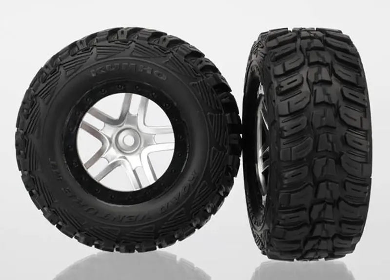 Traxxas Kumho Tires, Sct Ss Wheels, Satin Chrome, 6874 1
