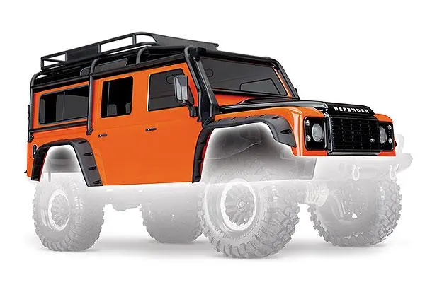 Traxxas Land Rover Defender Body, Orange, 8011A 1