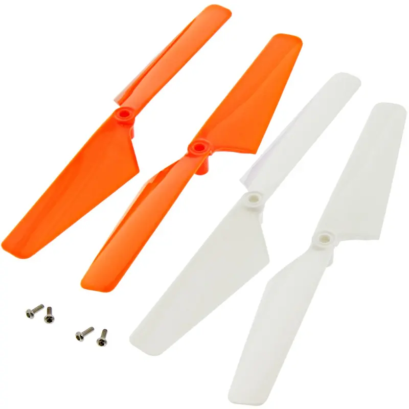 Traxxas Latrax Alias Quadcopter 2 Orange & 2 White Rotor Blades & Screws 1