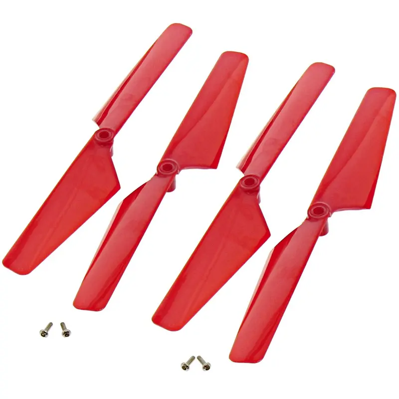 Traxxas Latrax Alias Quadcopter 4 Red Rotor Blades & Screws 1