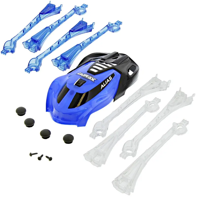 Traxxas Latrax Alias Quadcopter Blue & Black Canopy & Led Lens With Feet & Screws 1
