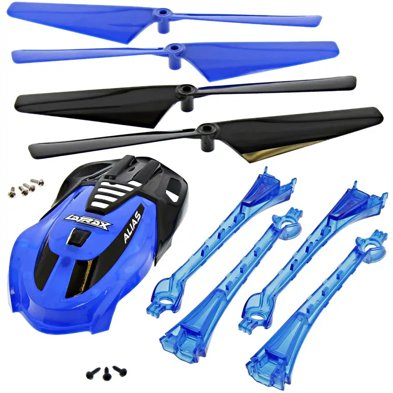 Traxxas Latrax Alias Quadcopter Blue Conversion Kit W/ Canopy, 4 Blades & Lenses 1