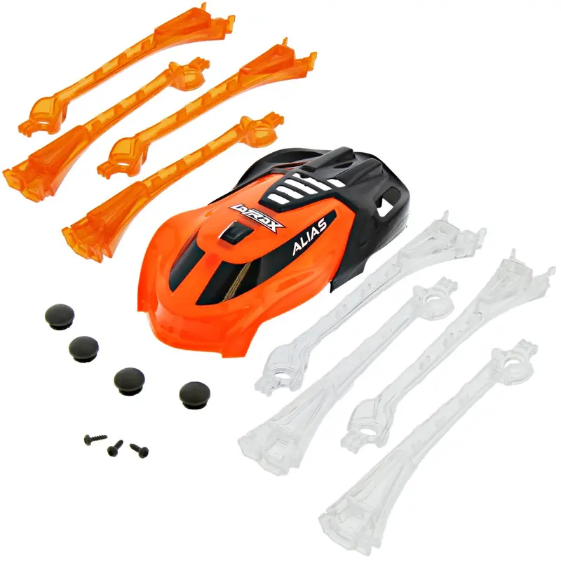 Traxxas Latrax Alias Quadcopter Orange & Black Canopy & Led Lens With Feet & Screws 1