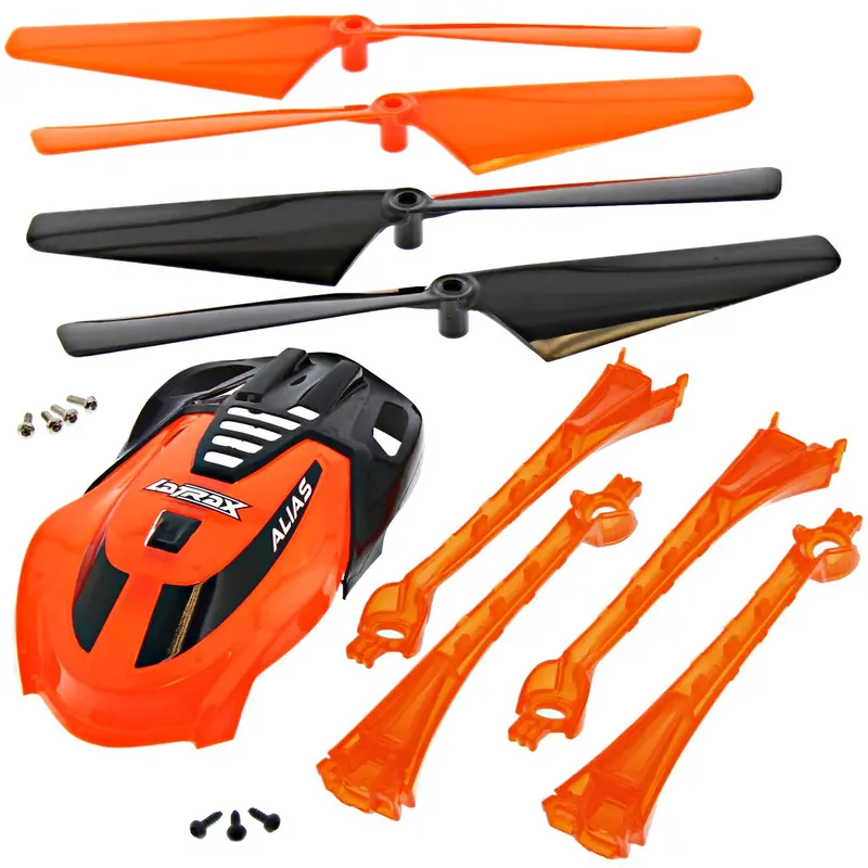 Traxxas Latrax Alias Quadcopter Orange Conversion Kit W/ Canopy, 4 Blades & Lenses 1