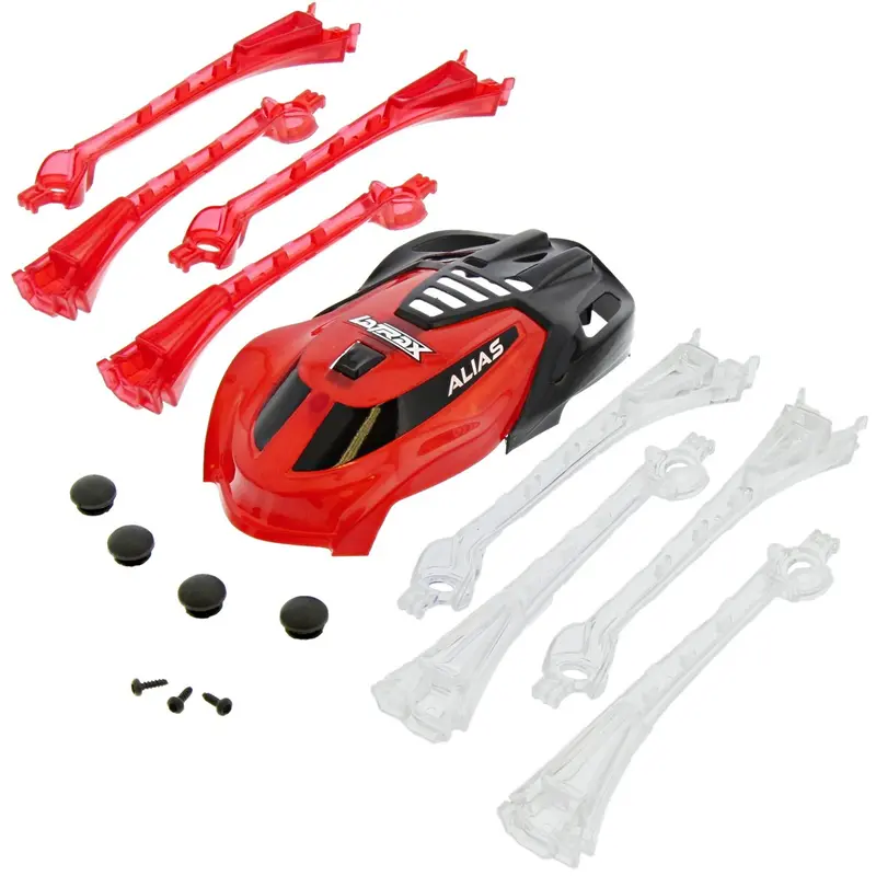 Traxxas Latrax Alias Quadcopter Red & Black Canopy & Led Lens With Feet & Screws 1