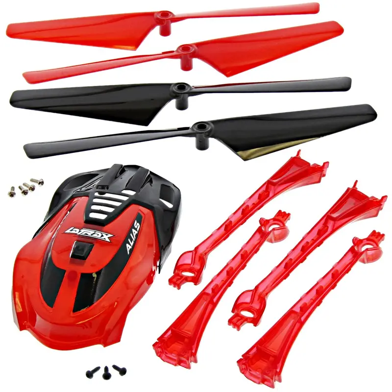 Traxxas Latrax Alias Quadcopter Red Conversion Kit W/ Canopy, 4 Blades & Lenses 1