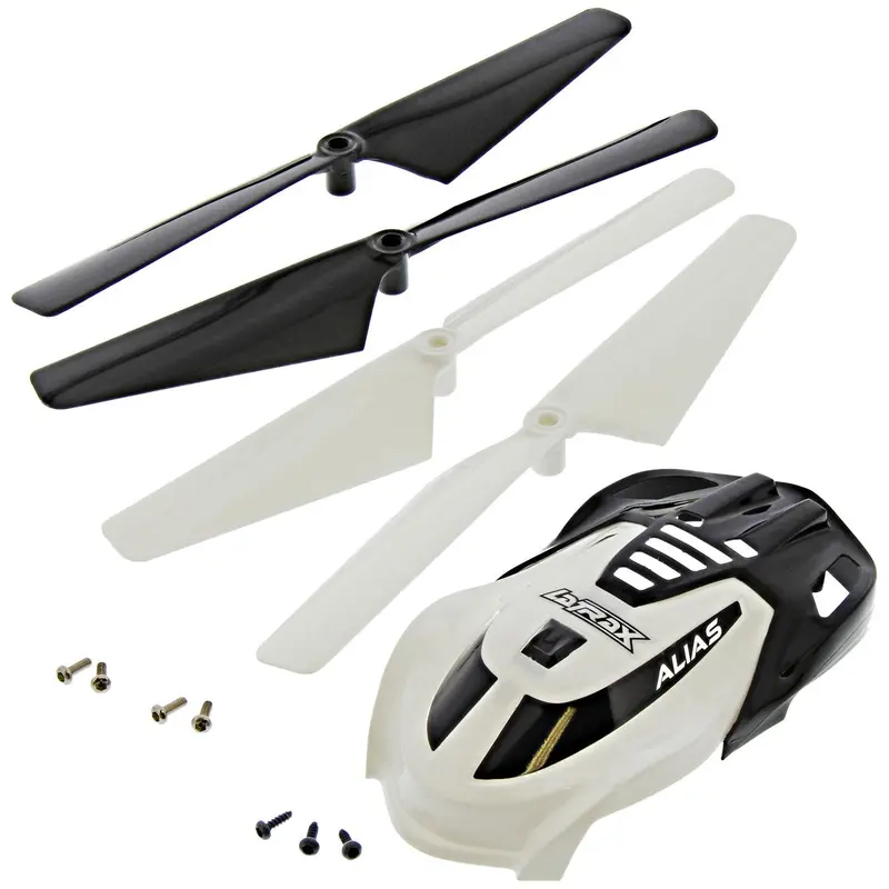 Traxxas Latrax Alias Quadcopter White & Black Canopy W/ Blades 1