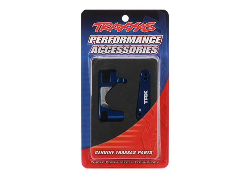 Traxxas Left & Right Caster Blocks, Aluminum, Blue, 6832X 1