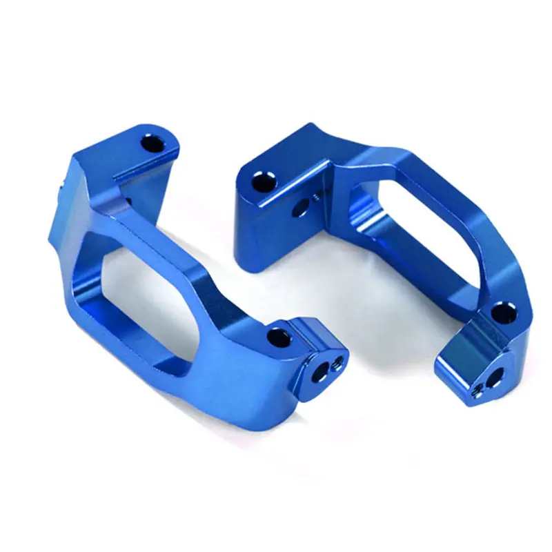 Traxxas Left & Right Caster Blocks, Aluminum, Blue, 8932X 1
