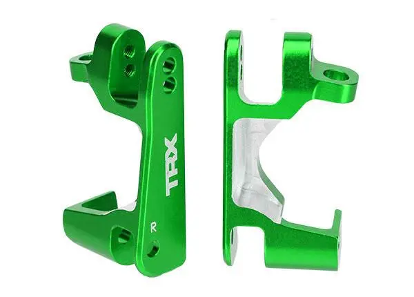 Traxxas Left & Right Caster Blocks, Aluminum, Green, 6832G 1