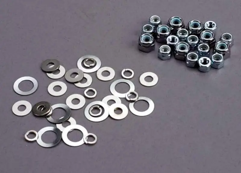 Traxxas Lock Nut & Washer Set, 1252 1