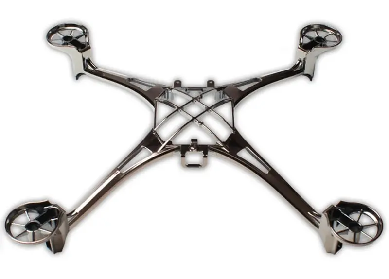 Traxxas Main Frame-Black Chrome & Screws, 6623X 1