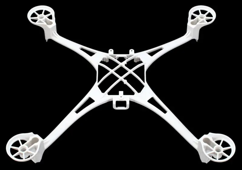 Traxxas Main Frame-White & Screws, 6623A 1