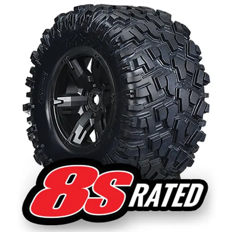 Traxxas Maxx At Tires, X-Maxx Wheels, Black, 7772X 1