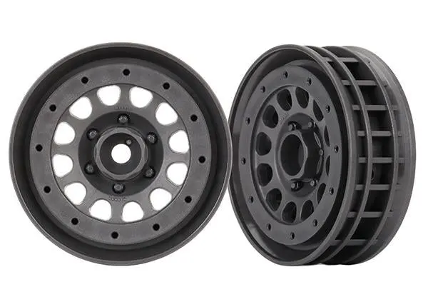 Traxxas Method 105 1.9" Beadlock Wheels, Charcoal Gray, 8173A 1