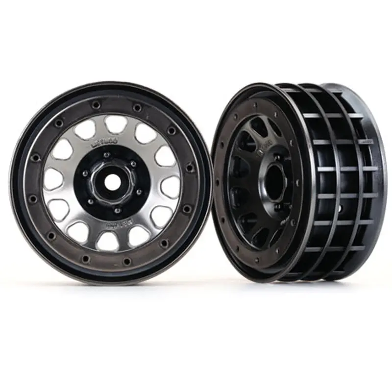 Traxxas Method 105 2.2" Wheels, Beadlock Style, Blk Chrome, 8171 1