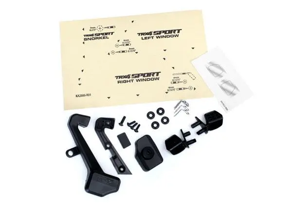 Traxxas Mirrors, Snorkel, Screws, Trx-4, 8119 1