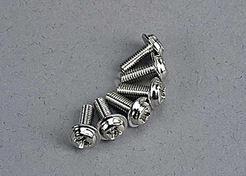 Traxxas Motor Washerhead Machine Screws, 3X8mm, 3185 1