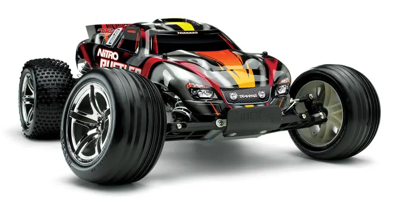 Traxxas Nitro Rustler 2Wd Stadium Truck, Silver/Red, 44096-3 1