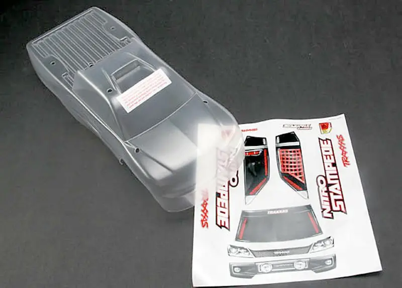 Traxxas Nitro Stampede Clear Body, Decals, 4112 1