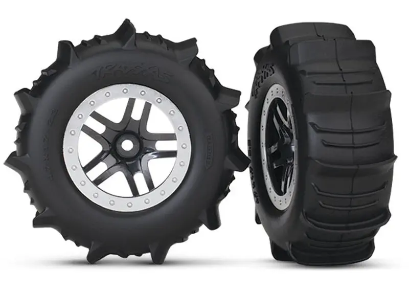 Traxxas Paddle Tires, Sct Split Spoke Wheels, Beadlock, 5891 1