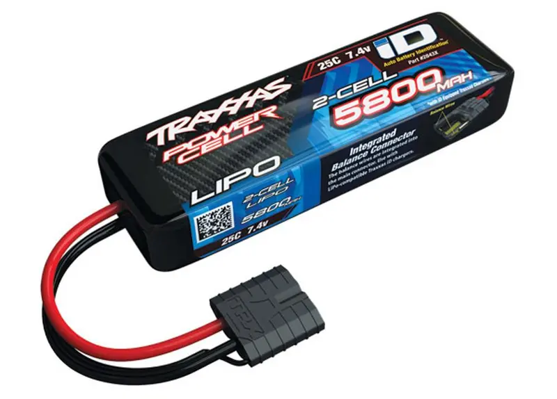 Traxxas Power Cell 2S Lipo Battery, 25C 5800Mah, 2843X 1