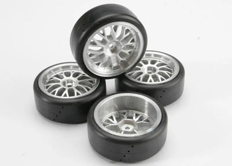 Traxxas Protrax On-Road Slick Tires, 2.0 Wheels, Satin Finish, 4873 1