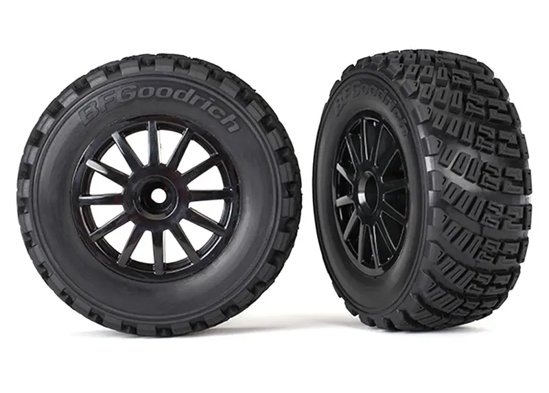 Traxxas Rally Gravel Pattern Tires, Wheels, Black, 7473T 1