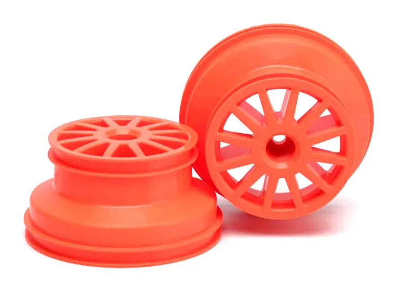 Traxxas Rally Orange Wheels, 7472A 1