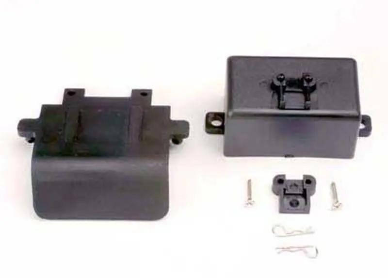 Traxxas Rear Bumper, Battery Box, Clips, Ez-Start Mount, 4132 1