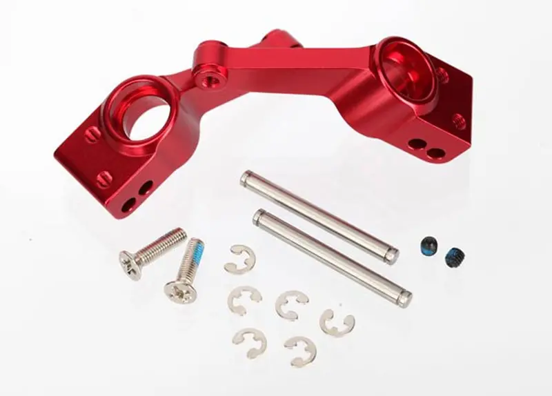 Traxxas Rear Stub Axle Carrier, Aluminum, Red, 1952A 1