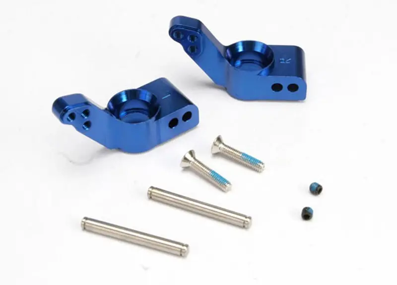 Traxxas Rear Stub Axle Carriers, Aluminum, Blue, 4352X 1